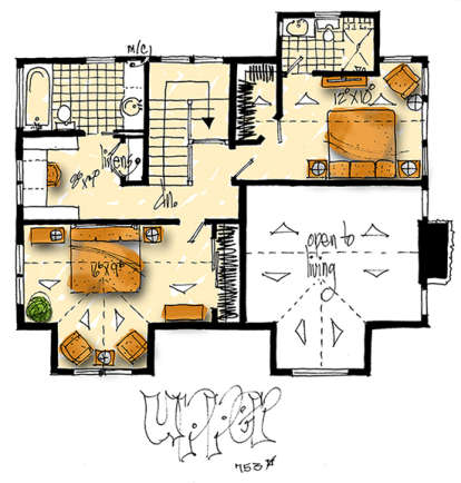 Upper for House Plan #1907-00031