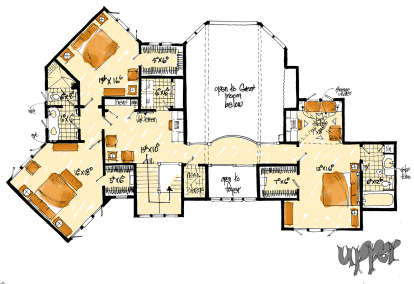 Second Floor for House Plan #1907-00032