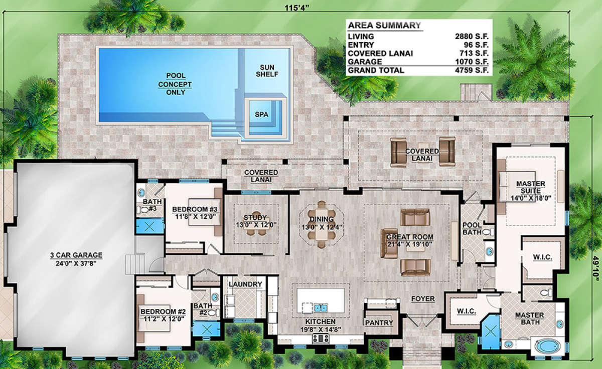 Main Floor for House Plan #207-00028