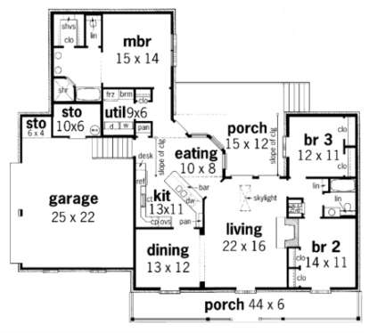 Floorplan1 for House Plan #048-00098
