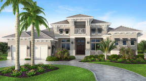 Luxury House Plan #5565-00017 Elevation Photo
