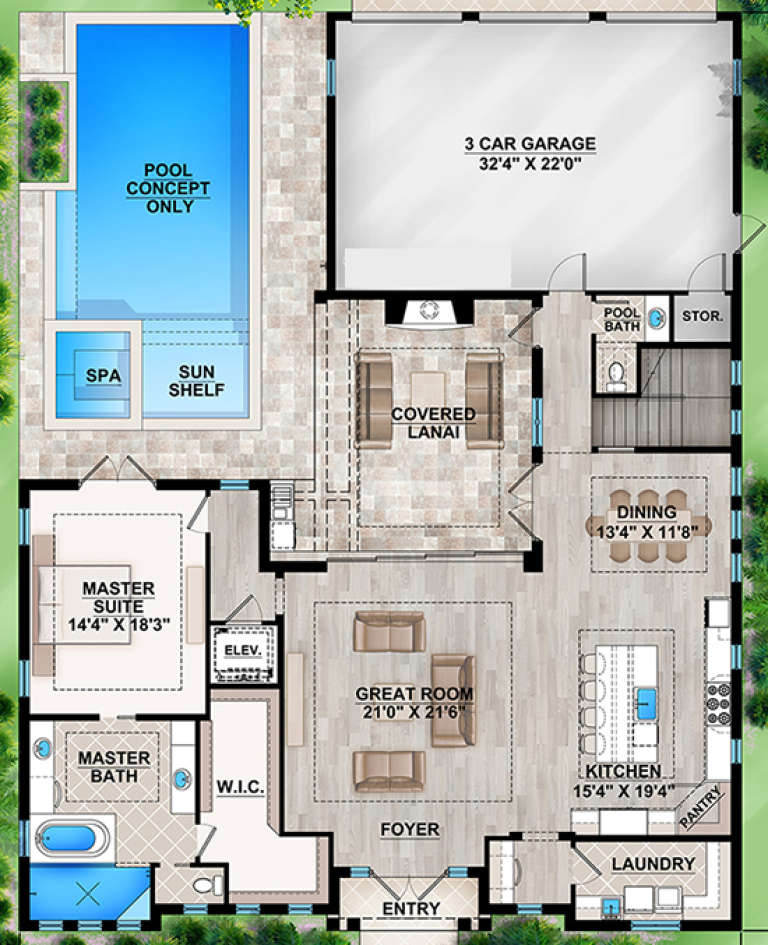 House Plan House Plan #17697 Drawing 1