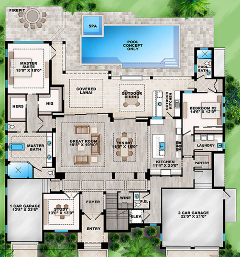 House Plan House Plan #17699 Drawing 1