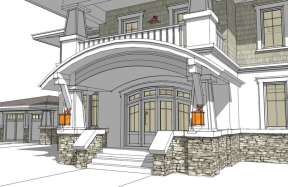 Prairie House Plan #028-00022 Additional Photo