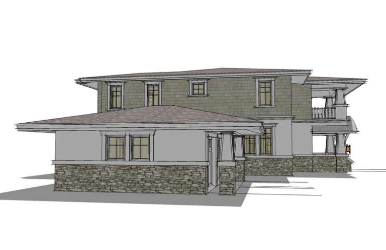 Prairie House Plan #028-00022 Additional Photo