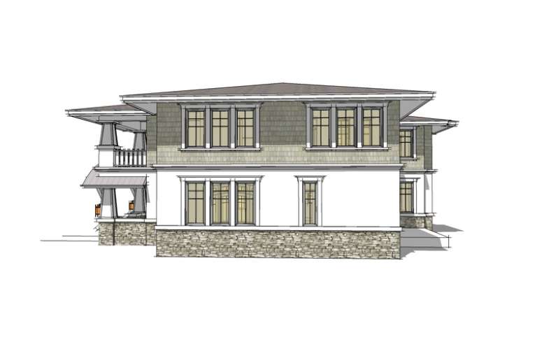 Prairie House Plan #028-00022 Additional Photo