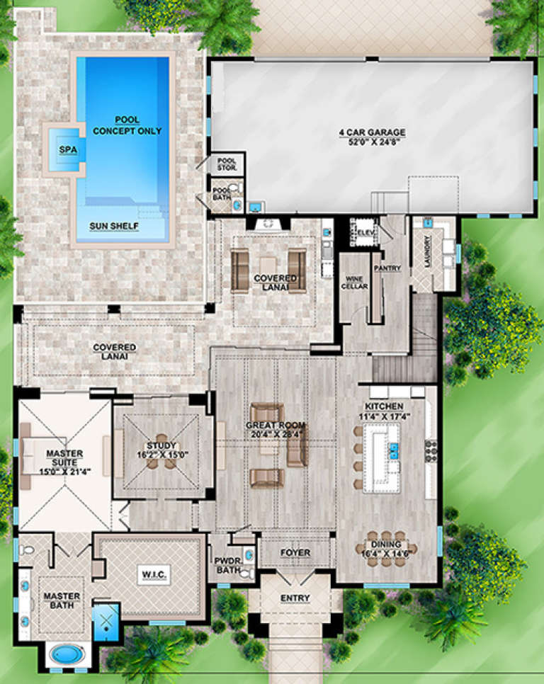 House Plan House Plan #17700 Drawing 1
