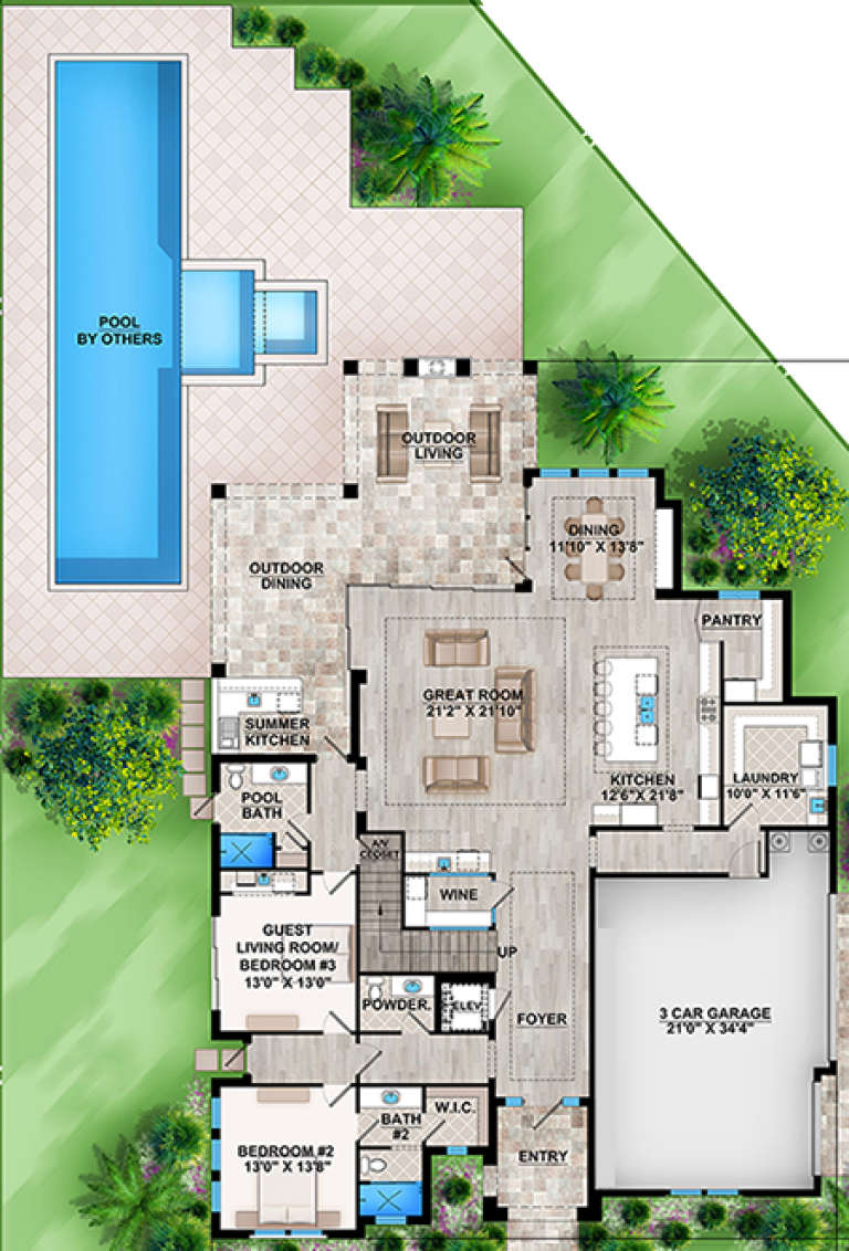 House Plan House Plan #17701 Drawing 1