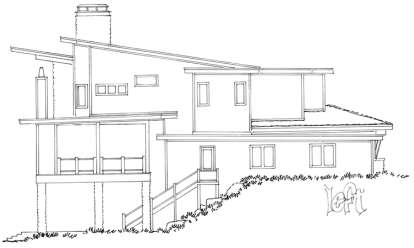 Contemporary House Plan #1907-00033 Elevation Photo