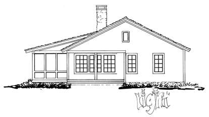 Country House Plan #1907-00034 Elevation Photo
