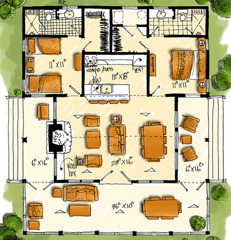 House Plan House Plan #17703 Drawing 1