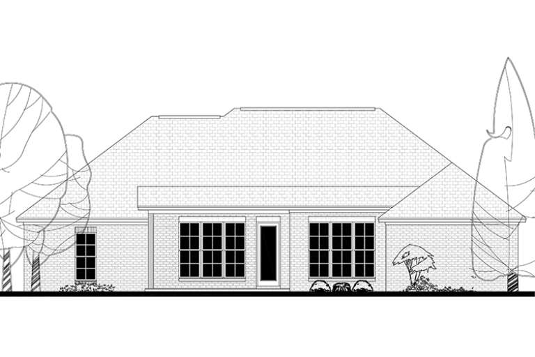 French Country House Plan #041-00142 Elevation Photo