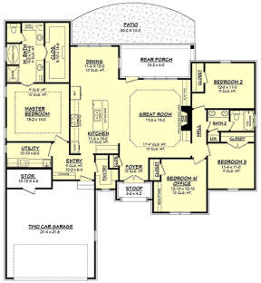Main Floor for House Plan #041-00142