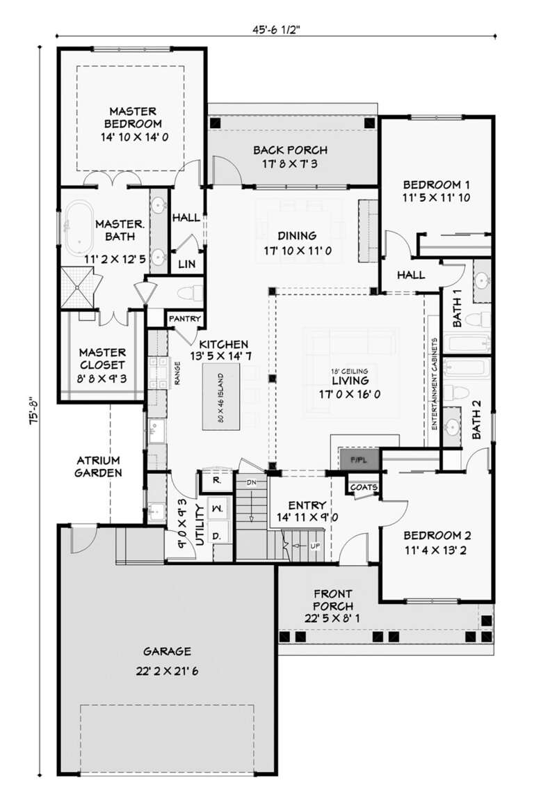 House Plan House Plan #17706 Drawing 1