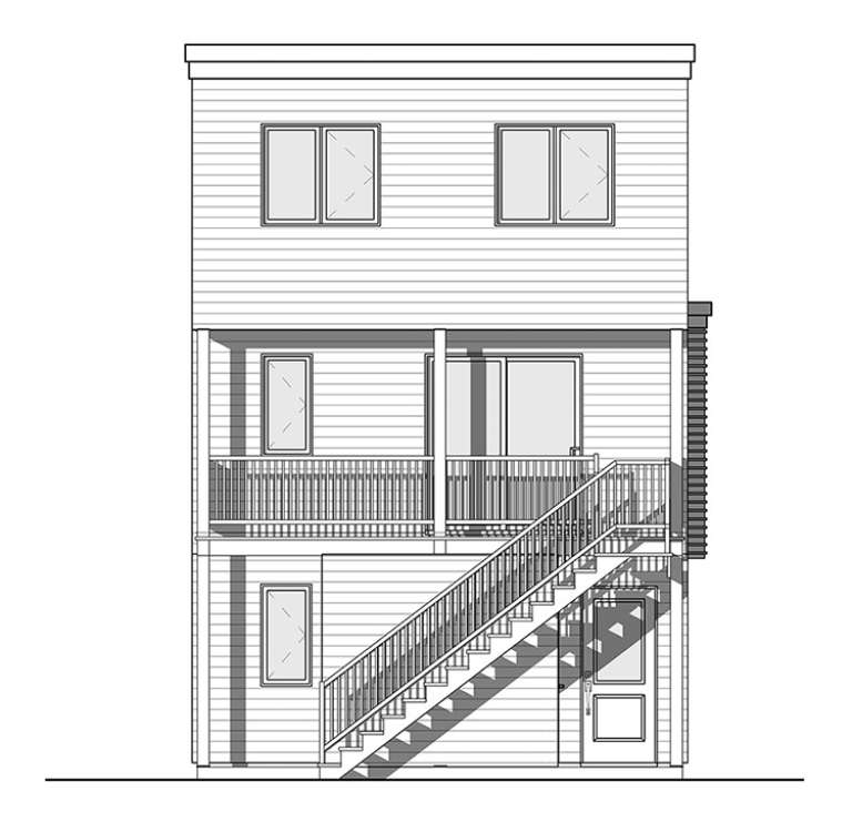 Modern House Plan #034-01069 Elevation Photo