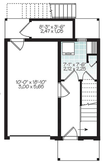 Lower for House Plan #034-01069