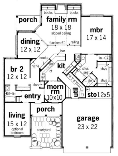 Floorplan1 for House Plan #048-00099