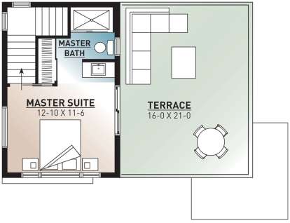 Second Floor for House Plan #034-01071