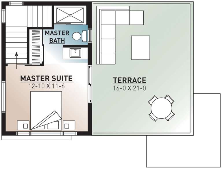Modern Plan - 924 Square Feet, 2 Bedrooms, 2 Bathrooms | Floor Plan ...