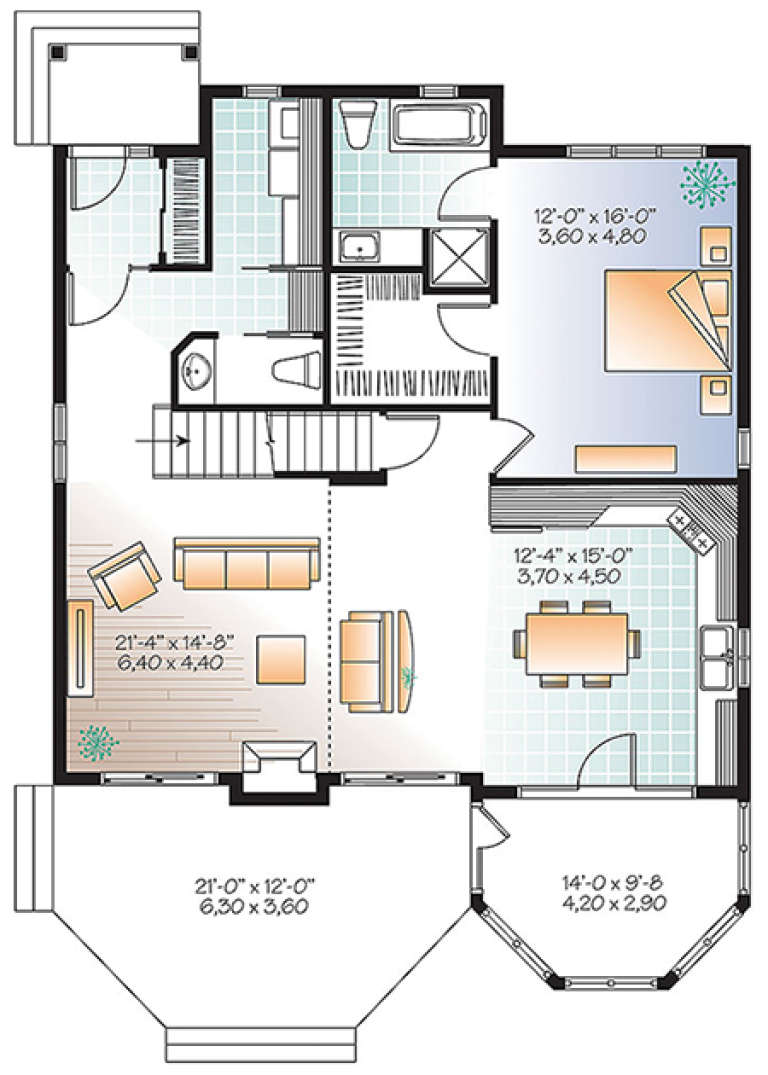 House Plan House Plan #17719 Drawing 1
