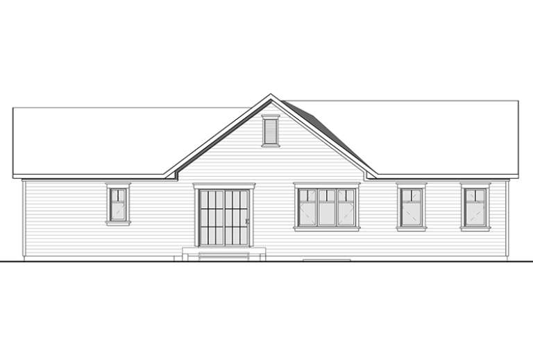 Traditional House Plan #034-01082 Elevation Photo