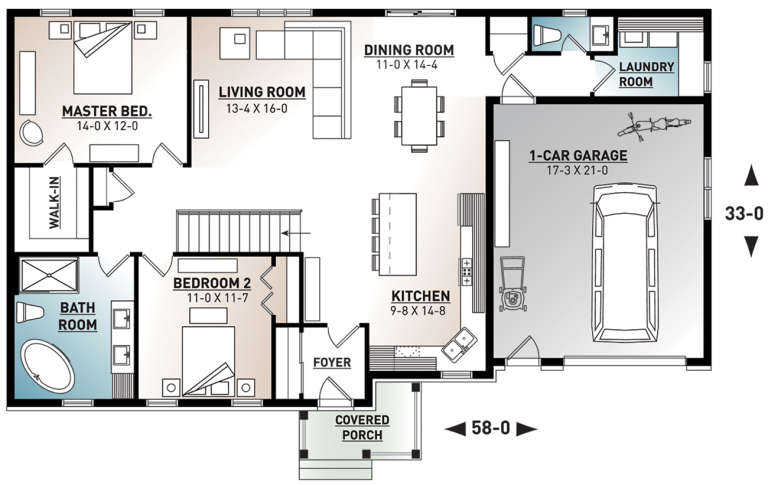 House Plan House Plan #17721 Drawing 1