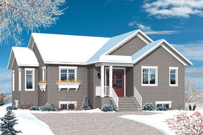 Traditional House Plan #034-01083 Elevation Photo
