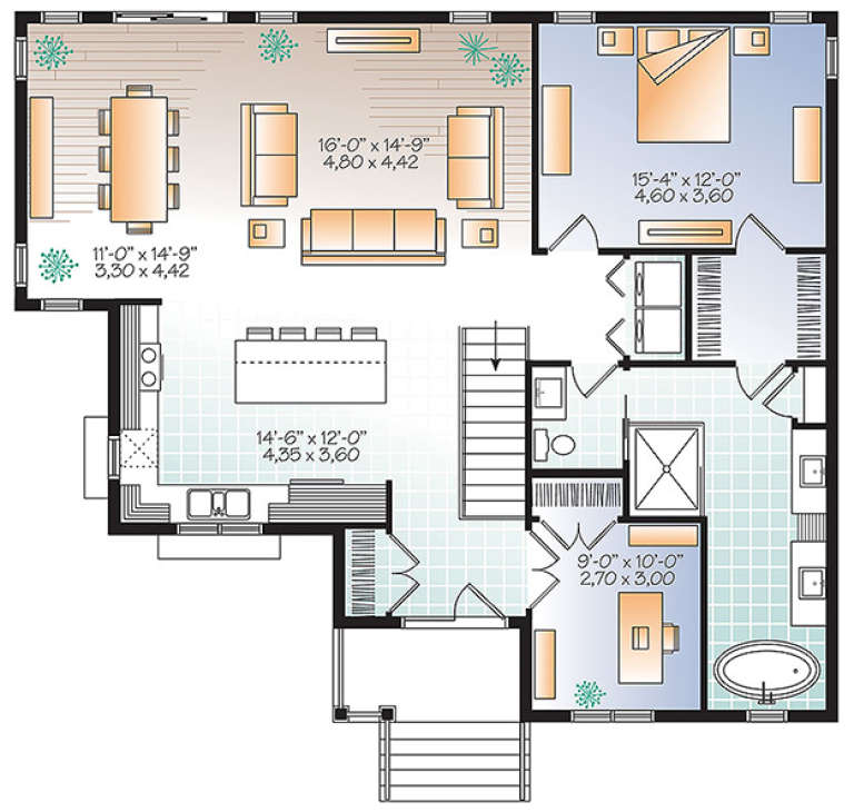 House Plan House Plan #17722 Drawing 1