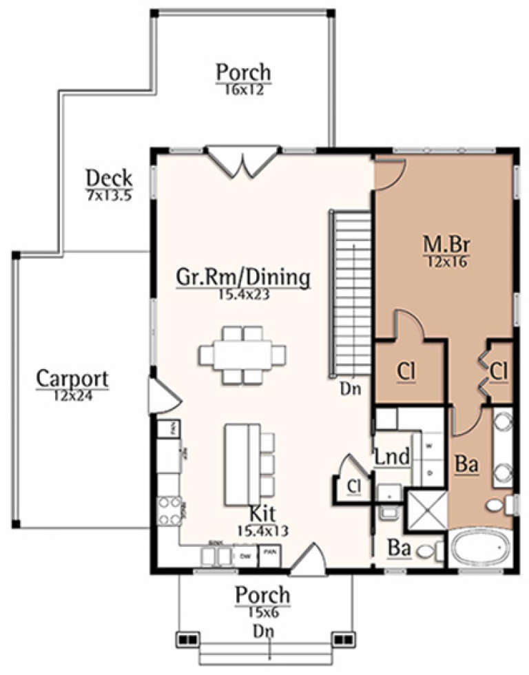 House Plan House Plan #17724 Drawing 1