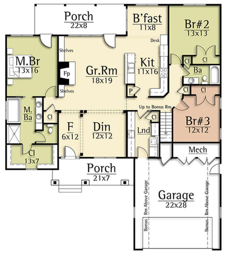 House Plan House Plan #17725 Drawing 1