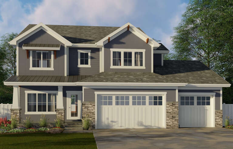 House Plan House Plan #17727 Front Elevation 