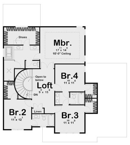 Second Floor for House Plan #963-00146
