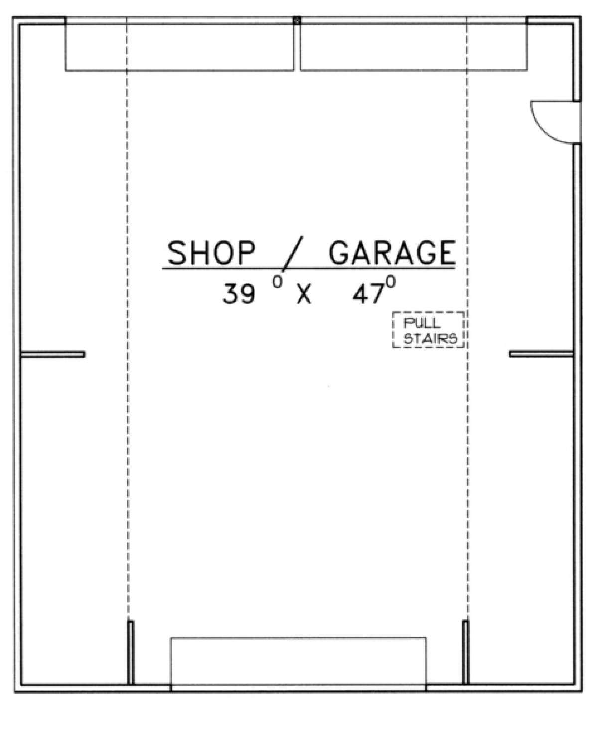 Garage/Shop Floor for House Plan #039-00410