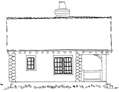 Cabin House Plan #1907-00036 Elevation Photo