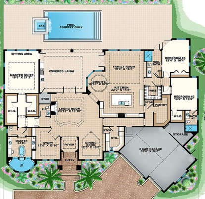 House Plan House Plan #17733 Drawing 1