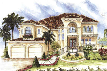 4 Bed, 4 Bath, 3448 Square Foot House Plan - #1018-00256