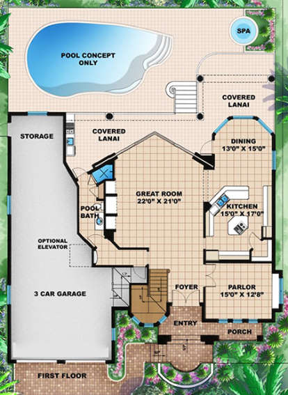 House Plan House Plan #17737 Drawing 1