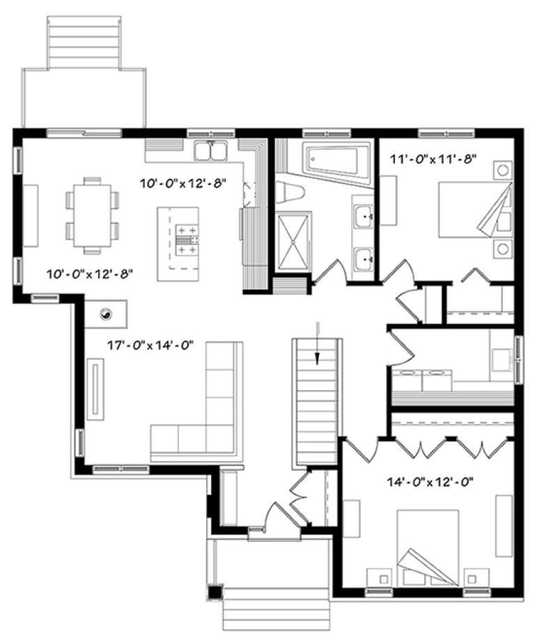 House Plan House Plan #17740 Drawing 1