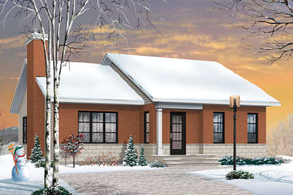 Traditional House Plan #034-01087 Elevation Photo