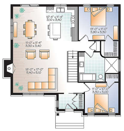 Main for House Plan #034-01087