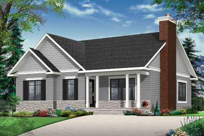 Traditional House Plan #034-01088 Elevation Photo