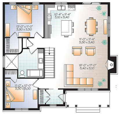 Main for House Plan #034-01088