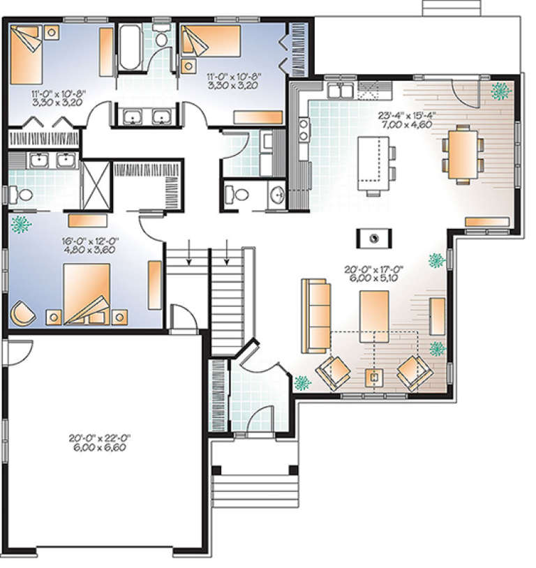 House Plan House Plan #17749 Drawing 1