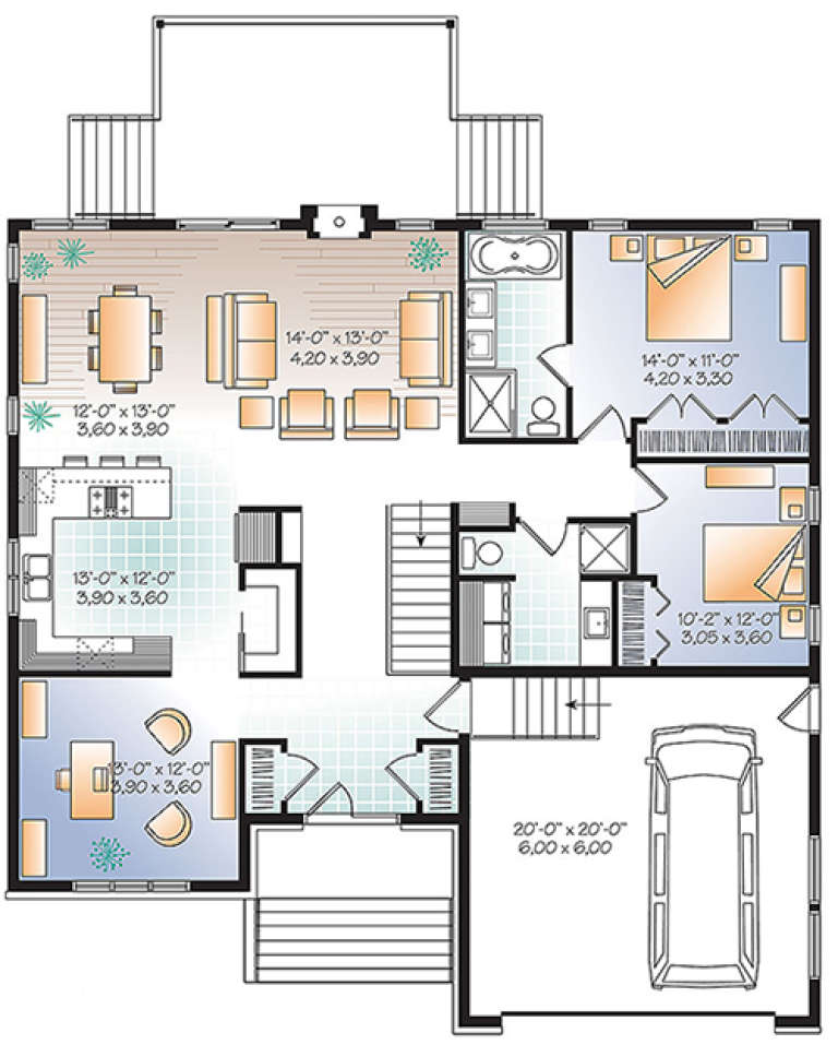 House Plan House Plan #17750 Drawing 1