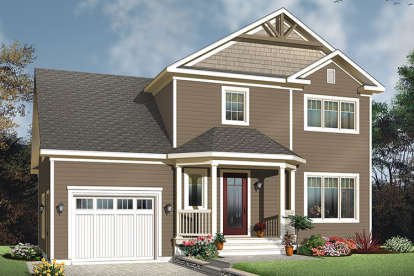 Traditional House Plan #034-01098 Elevation Photo