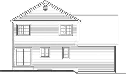 Traditional House Plan #034-01098 Elevation Photo