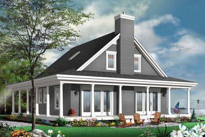 4 Bed, 3 Bath, 1857 Square Foot House Plan - #034-01099