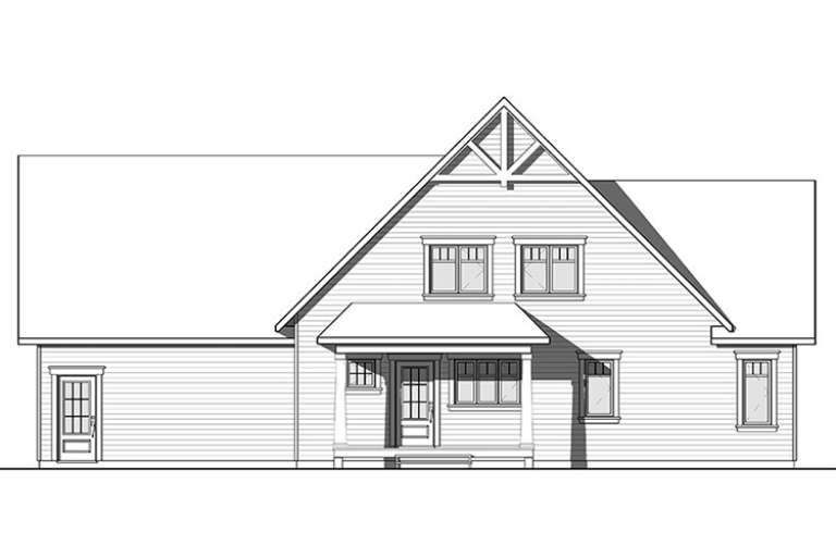 Craftsman House Plan #034-01100 Elevation Photo
