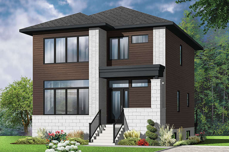 Contemporary House Plan #034-01101 Elevation Photo