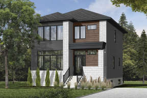 Contemporary House Plan #034-01101 Elevation Photo